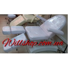Косметологическая кушетка модель CH-2H2 c механической регулировкой высоты white