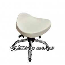 Стул для мастера педикюра низкий А-425L cream