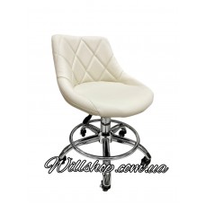 Стул для мастера А-555L низкий cream